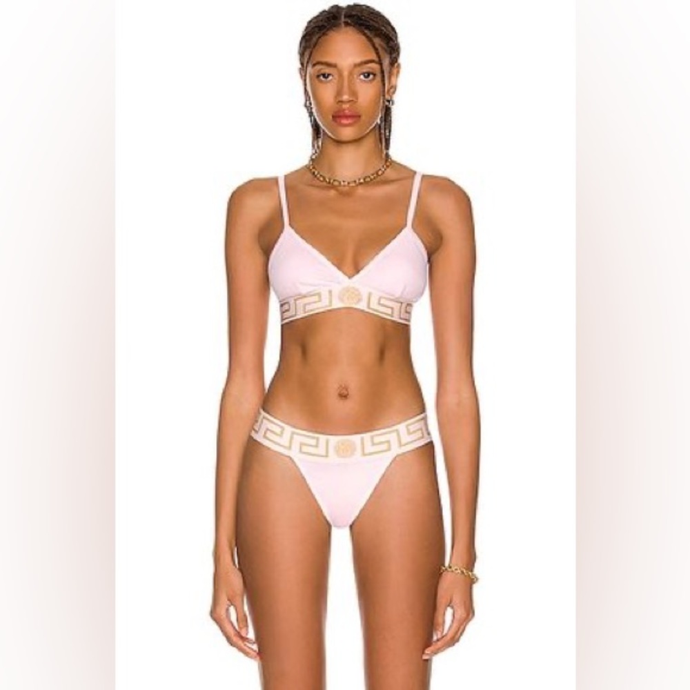Versace Greca Border Bra & Thong Set